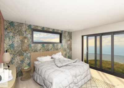 Chambre Vue 3D photo réalisme bord de mer