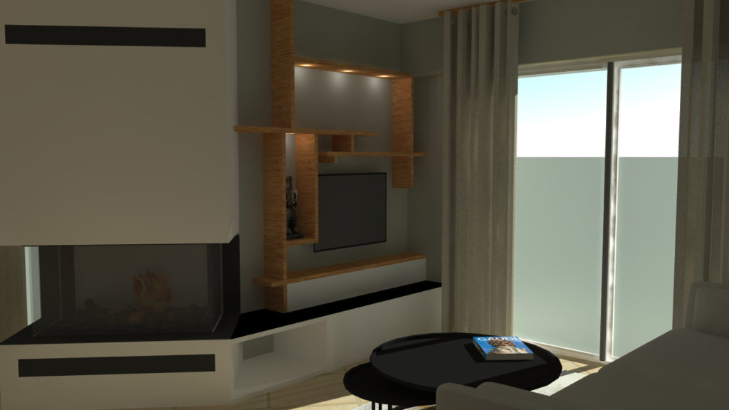 Vue 3D meuble sur mesure Saint Jean De Luz