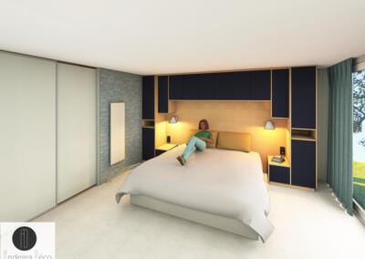 Anderea-deco Rénovation décoration architecture d'intérieur Saint Jean de Luz Visuel 3D chambre