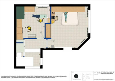 Anderea-deco rénovation décoration architecture d'intérieur Saint Jean de Luz plan implantation