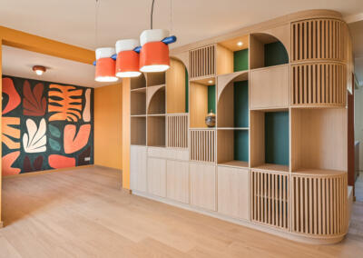 Espace de vie après rénovation Hendaye